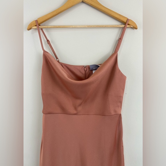 Anthropologie BHLDN Cali Satin Cowl-Neck Midi Slip Dress NWT - Picture 7 of 16